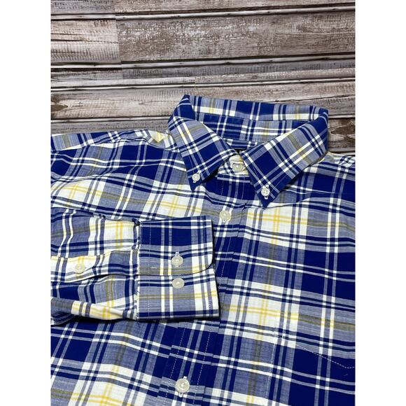 Lauren Ralph Lauren Black Label Men’s Long Sleeve Button Blue White‎ Large - Picture 1 of 6